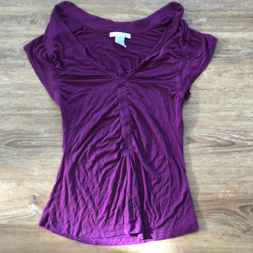 Purple short sleeve top